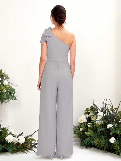 Carlyna Mono Un Hombre Hasta el suelo Vestidos de dama de honor Gris Paloma #color_gris-paloma