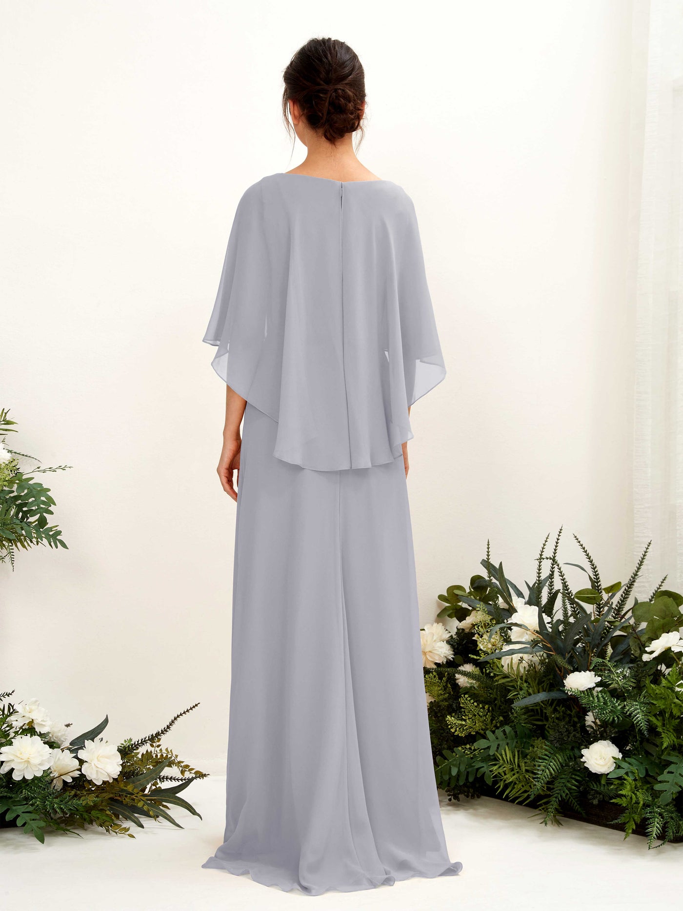 Carlyna Tubo Corte Escote bandeja Capa Vestidos de dama de honor Lavanda Viejo #color_lavanda-viejo