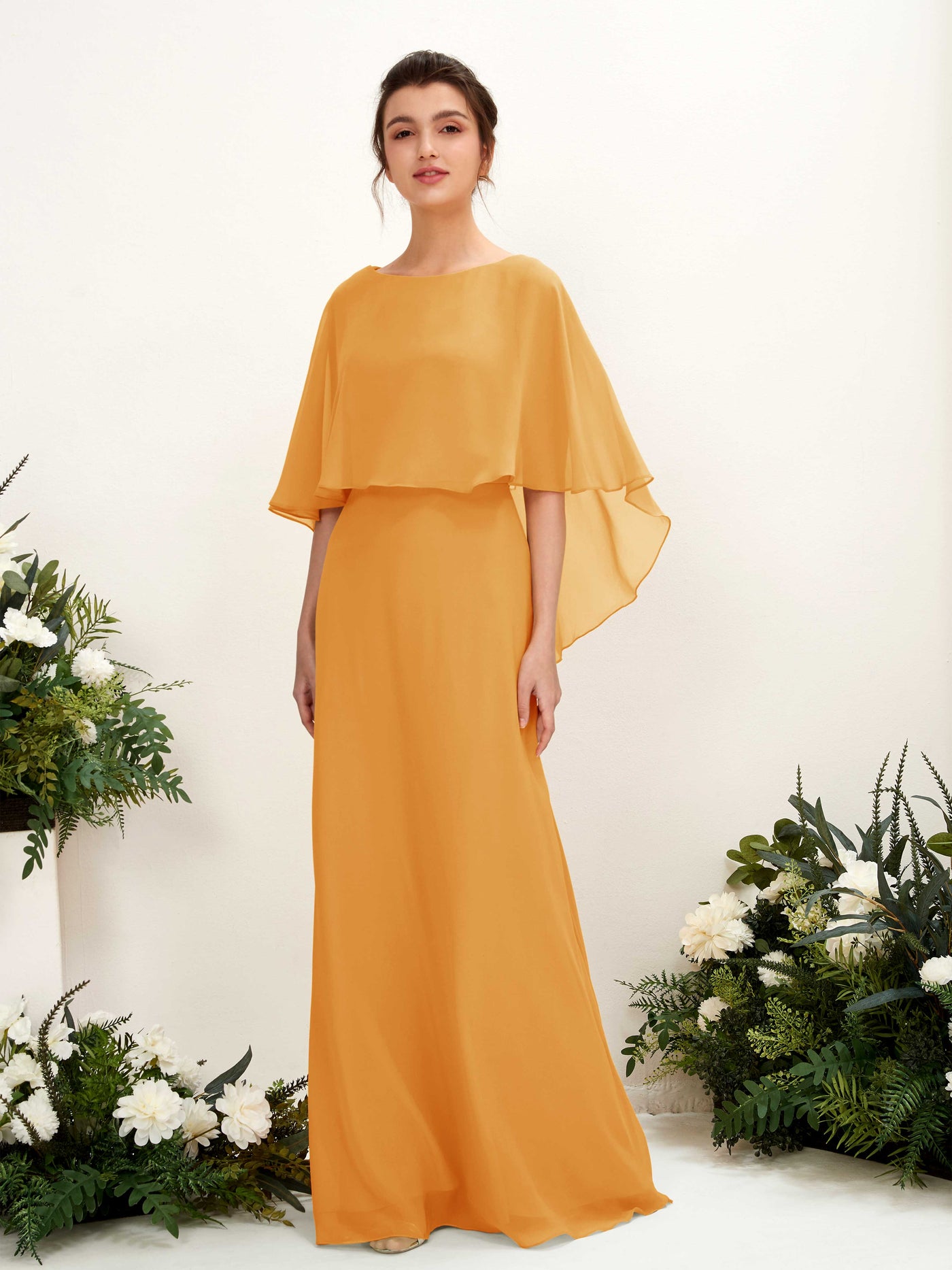 Carlyna Tubo Corte Escote bandeja Capa Vestidos de dama de honor Mango #color_mango