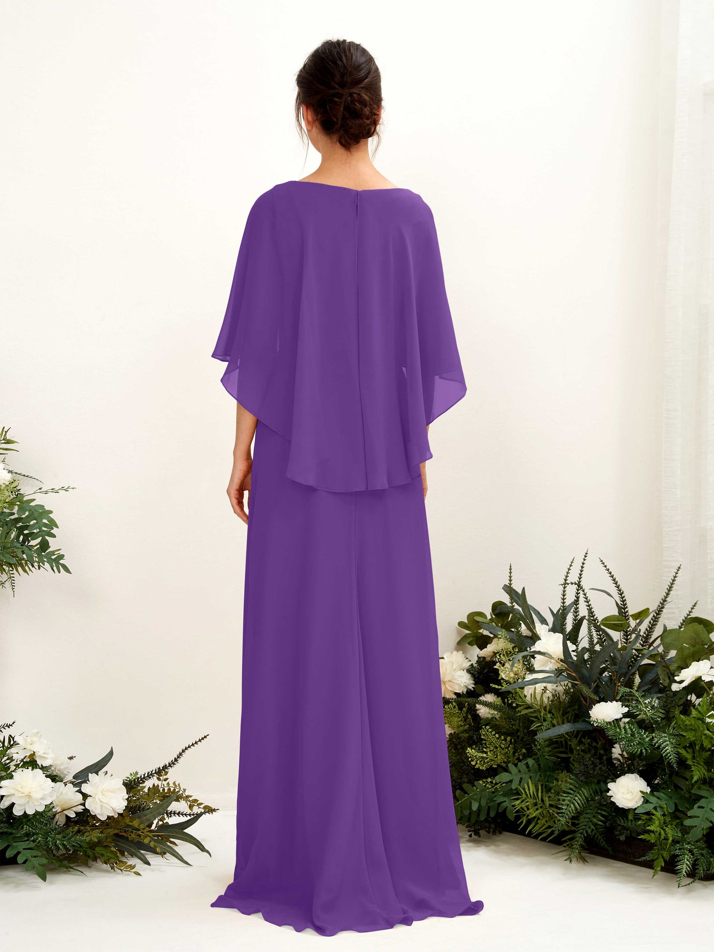 Carlyna Tubo Corte Escote bandeja Capa Vestidos de dama de honor Regencia #color_regencia