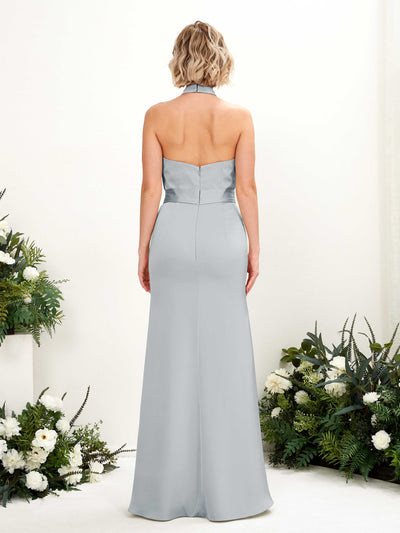 Carlyna Vestido corte trompeta/sirena cuello halter hasta el suelo Azul Bebé #color_azul-beb