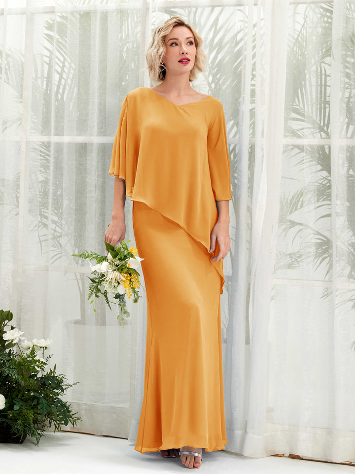Carlyna Vestido línea A asimétrico capa damas de honor Mango 