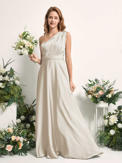 Carlyna Vestido línea A cuello de corazón hasta el suelo dama de honor Champán #color_champ-n