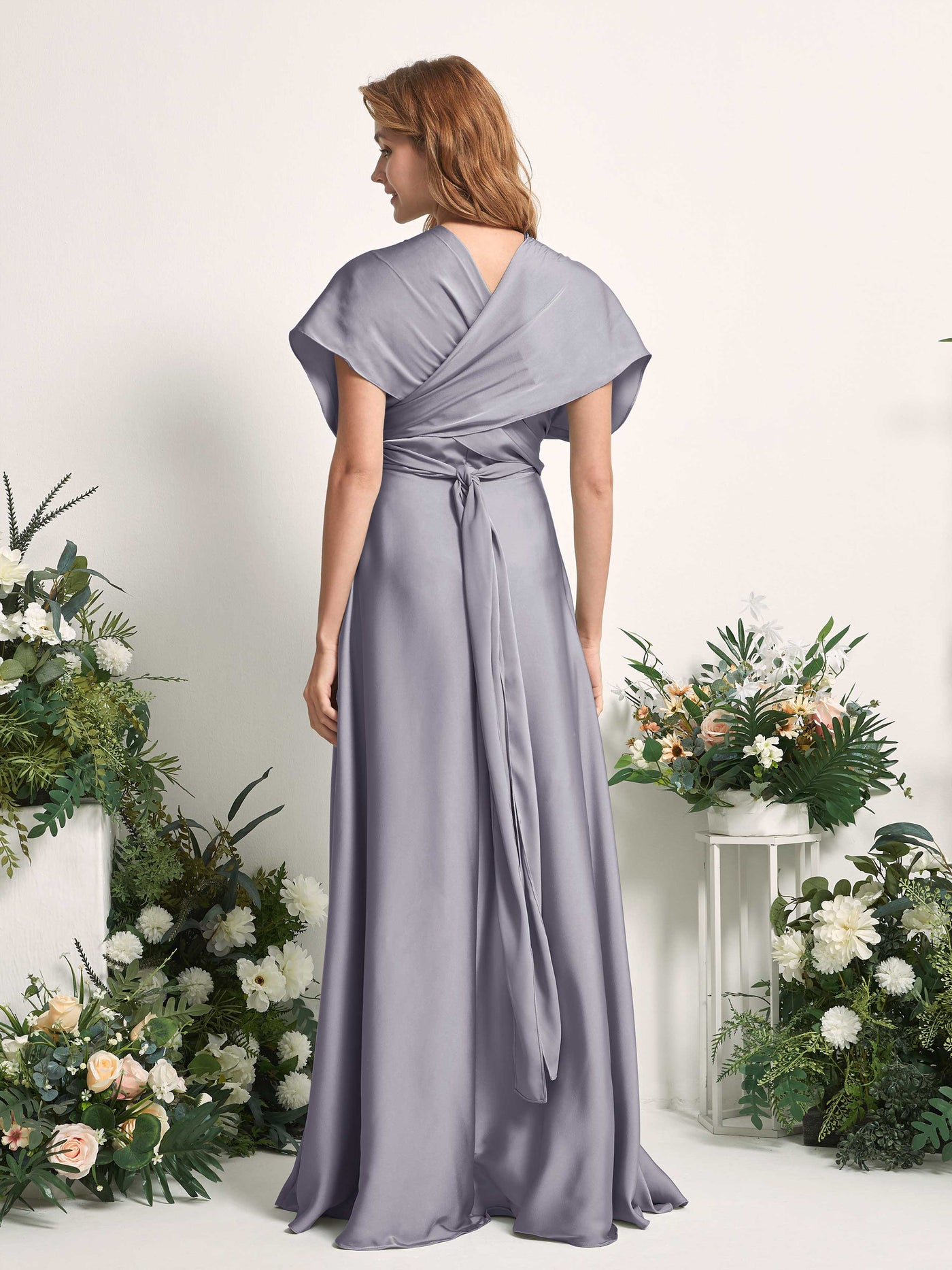 Carlyna Vestido línea A cuello de corazón hasta el suelo dama de honor Niebla Púrpura #color_niebla-p-rpura