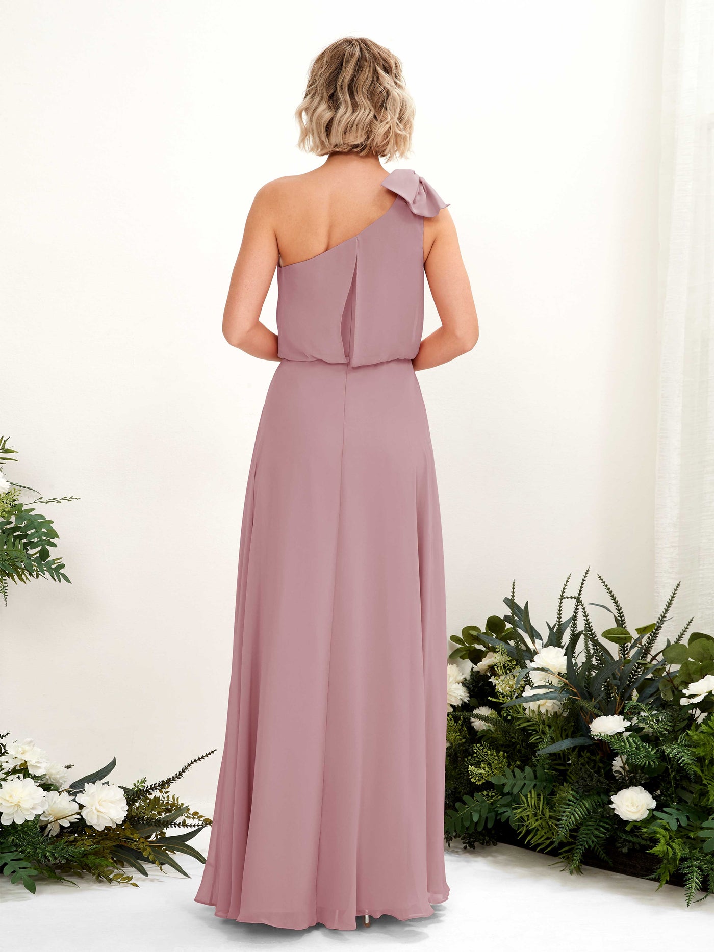 Carlyna Vestido línea A un hombre hasta el suelo dama de honor Malva Clásico #color_malva-cl-sico
