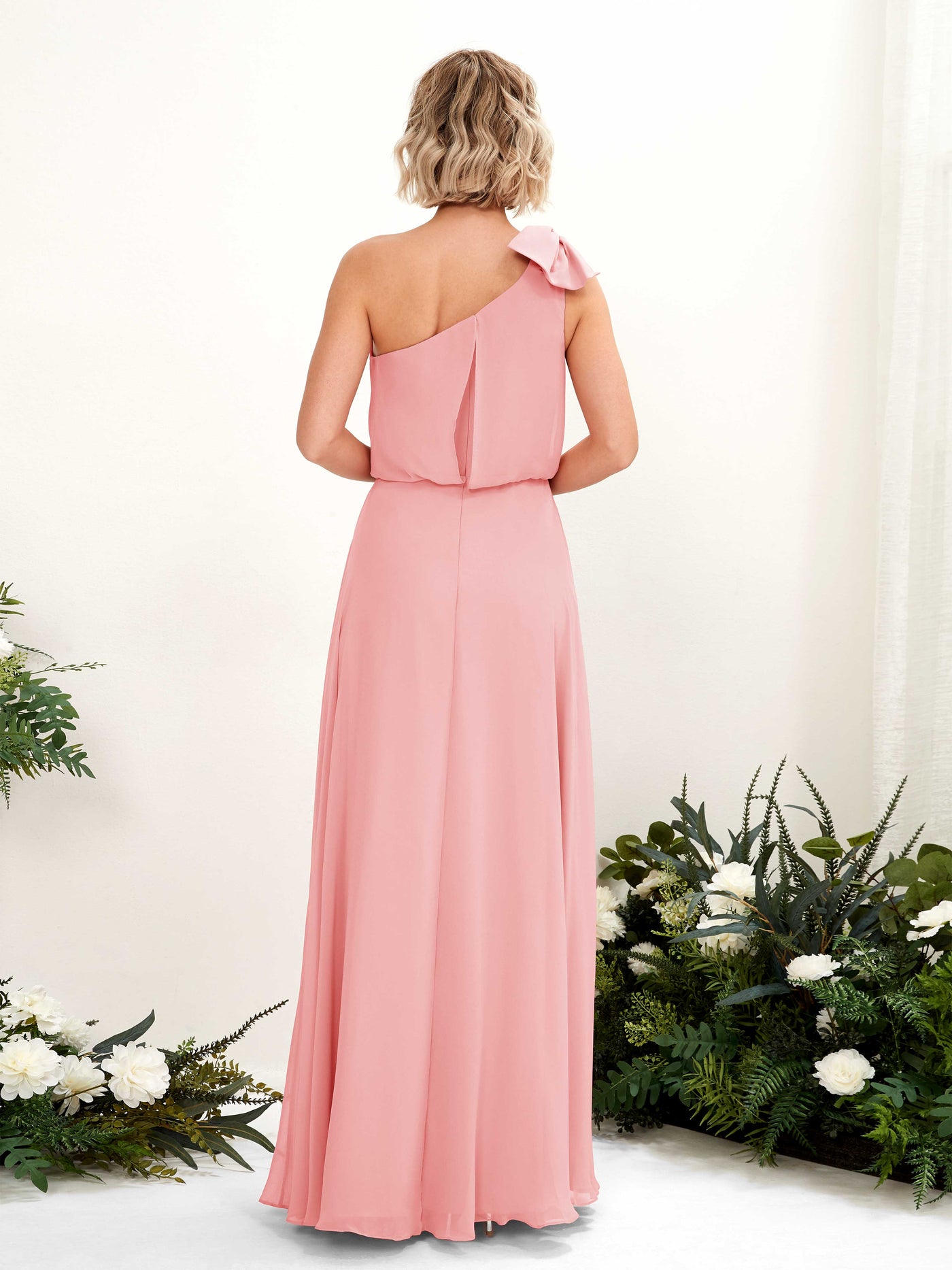 Carlyna Vestido línea A un hombre hasta el suelo dama de honor Rosa Ballet #color_rosa-ballet