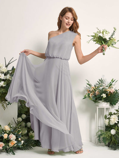 Carlyna Vestido Línea A Un Hombre Hasta el Suelo Vestidos de Dama de Honor Gris Paloma #color_gris-paloma