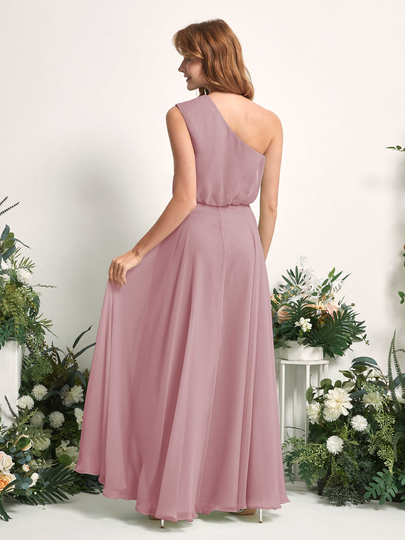 Carlyna Vestido Línea A Un Hombre Hasta el Suelo Vestidos de Dama de Honor Malva Clásico #color_malva-cl-sico